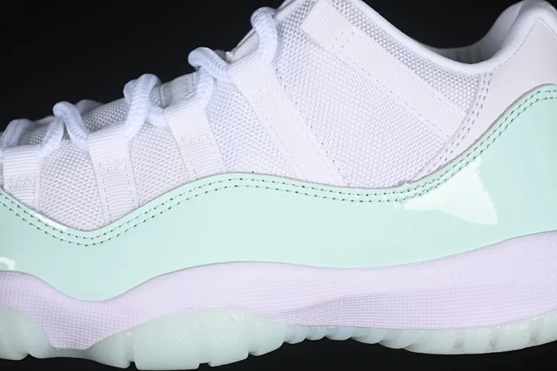 All categories Air Jordan Jordan series basketball shoes Air Jordan 11 Air Jordan 11 Low "Lgloo" AJ11 Joe 11 mint green AH7860-103